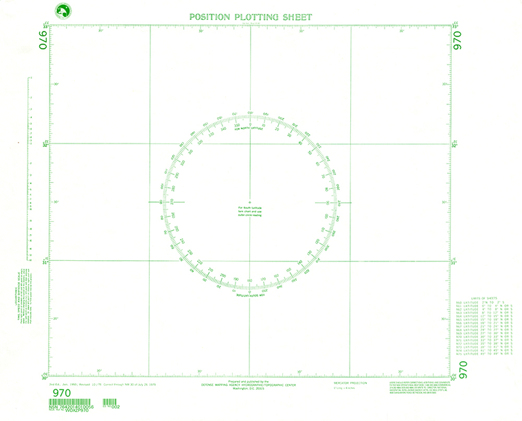 NGA Chart 970: Plotting Chart 970