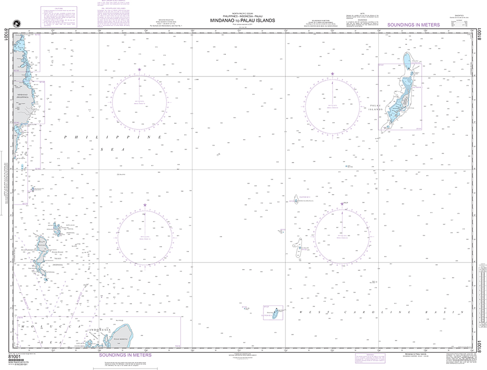 NGA Chart 81001: Mindanao to Palau Islands (OMEGA)