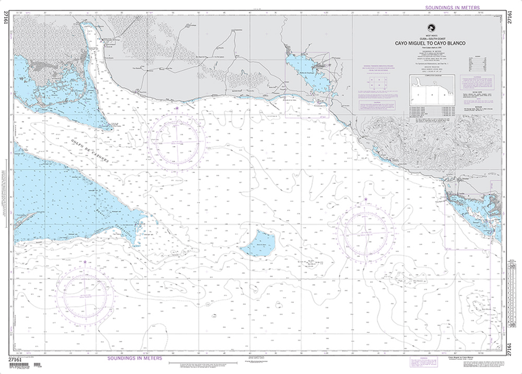 NGA Chart 27161: Cayo Miguel to Cayo Blanco