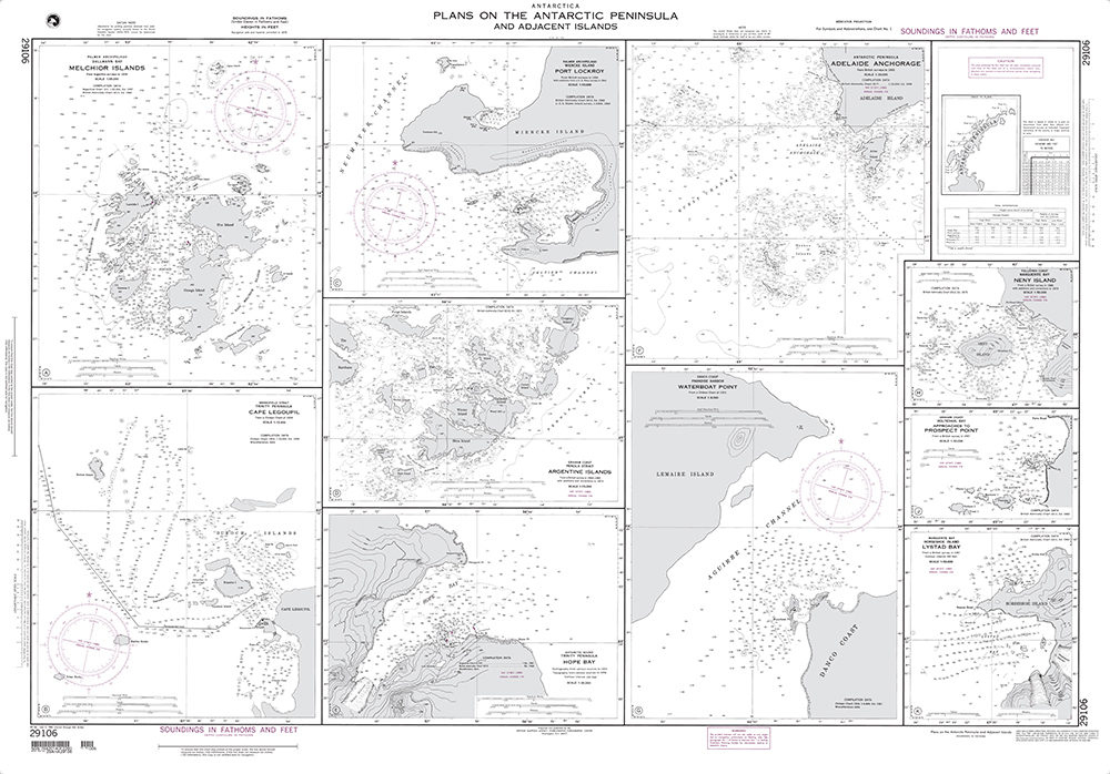 NGA Chart 29106: Plans on Antarctic Peninsula and Adjacent Islands A. Melchoir Islands