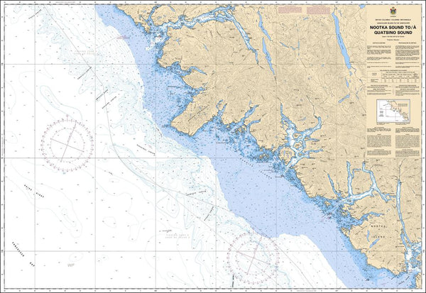 Chs Chart 3604: Nootka Sound To à Quatsino Sound - Captain's Nautical 