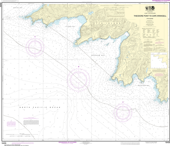 NOAA Chart 16430: Attu Island - Theodore Point to Cape Wrangell