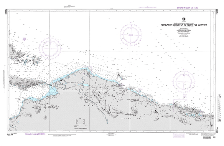 NGA Chart 73030: Kepulauan Schouten to Teluk Yos Sudarso