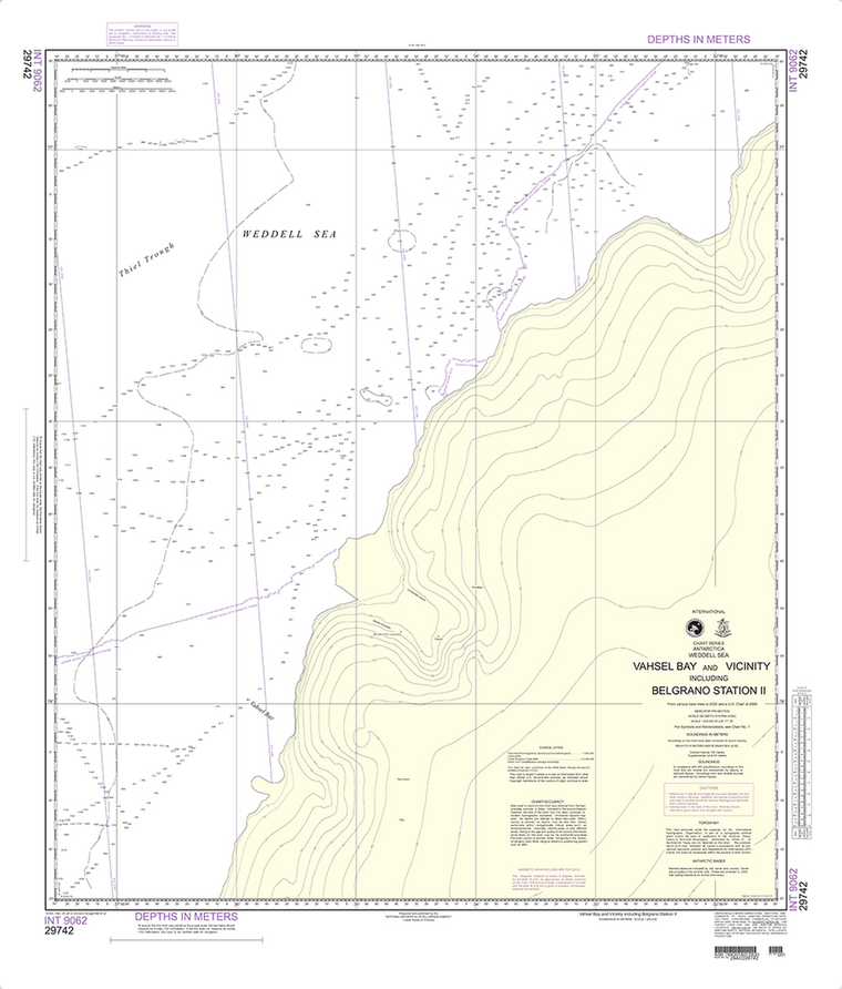 NGA Chart 29742: Vahsel Bay and Vicinity including Belgrano Sy=tation II