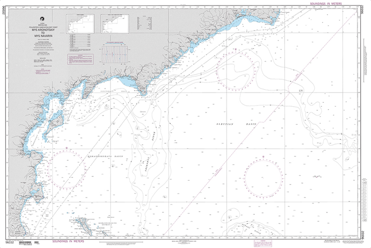 NGA Chart 96032: Mys Kronotskiy to Mys Navarin