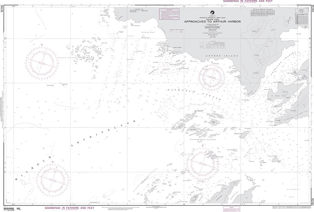 NGA Chart 29126: Approaches to Arthur Harbor