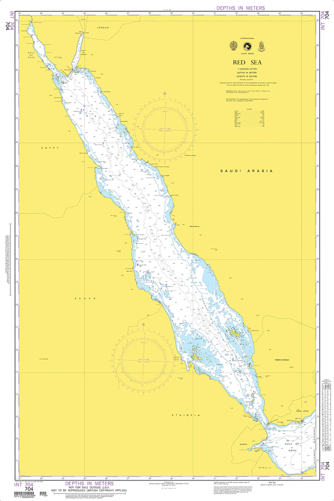 NGA Chart 704: Red Sea (OMEGA)