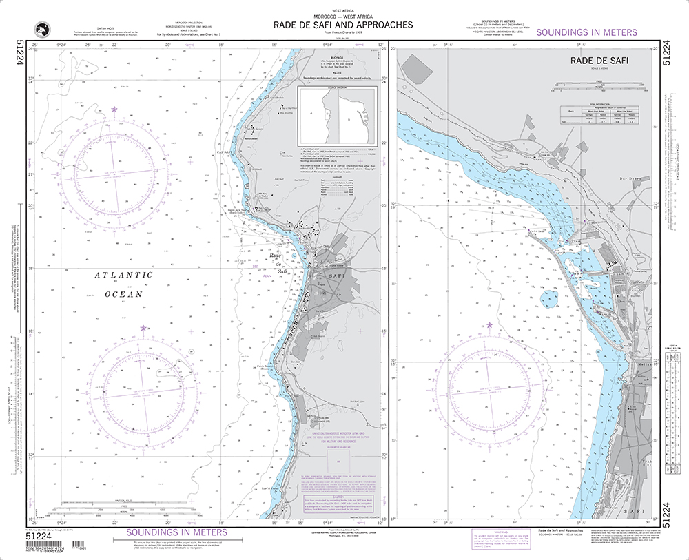 NGA Chart 51224: Rade de Safi and Approaches