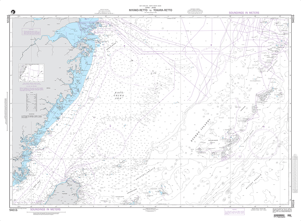 NGA Chart 94016: Miyako-Retto to Tokara-Retto